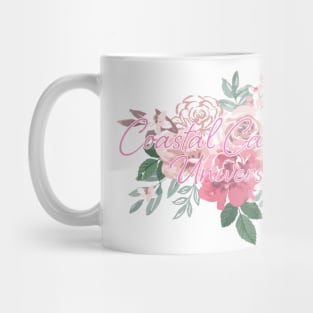 coastal floral tapestry Mug